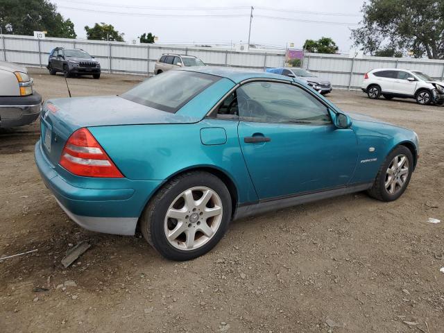 WDBKK47F3WF062873 - 1998 MERCEDES-BENZ SLK 230 KOMPRESSOR TURQUOISE photo 3