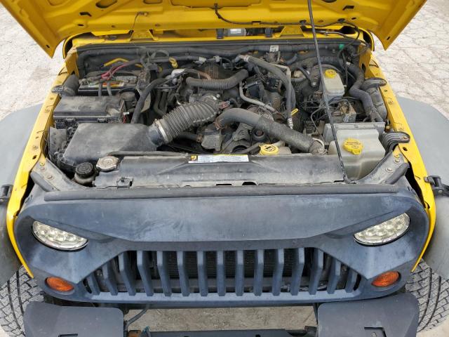 1J4FA24169L772059 - 2009 JEEP WRANGLER X ყვითელი ფოტო 12