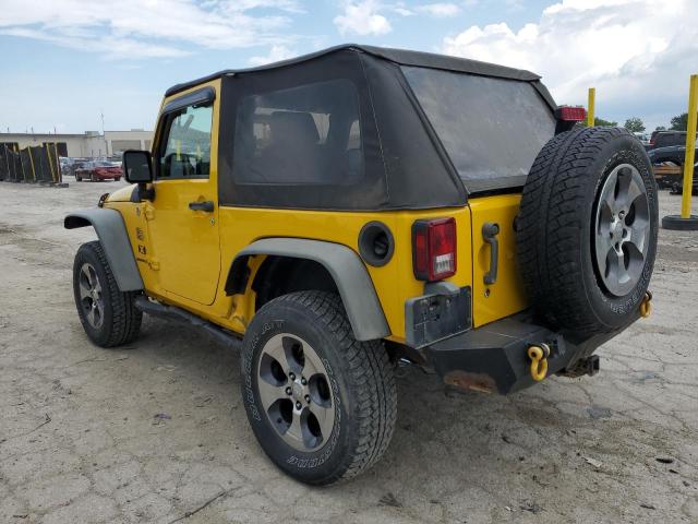 1J4FA24169L772059 - 2009 JEEP WRANGLER X ყვითელი ფოტო 2