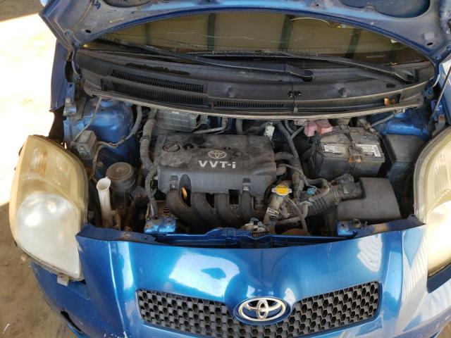 JTDJT923485210333 - 2008 TOYOTA YARIS BLUE photo 11