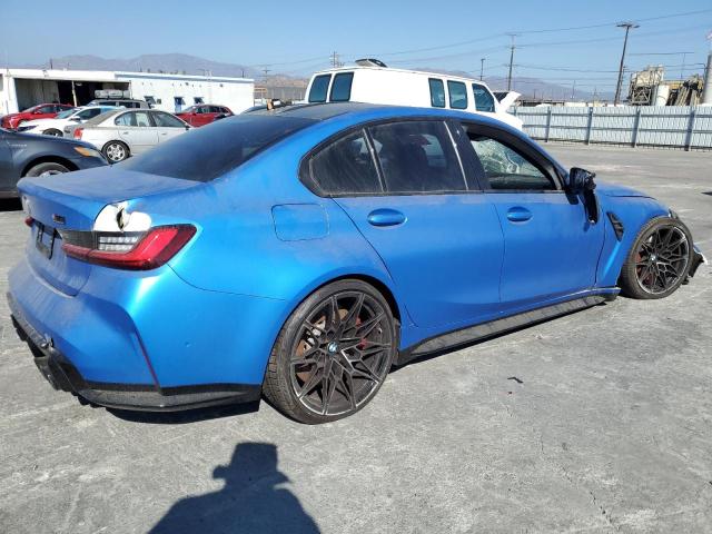 WBS43AY01NFM64608 - 2022 BMW M3 COMPETITION BLUE photo 3