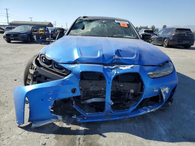 WBS43AY01NFM64608 - 2022 BMW M3 COMPETITION BLUE photo 5