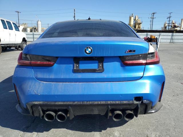 WBS43AY01NFM64608 - 2022 BMW M3 COMPETITION BLUE photo 6
