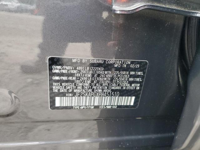 JF2SKAPCXPH451510 - 2023 SUBARU FORESTER LIMITED ნაცრისფერი ფოტო 13