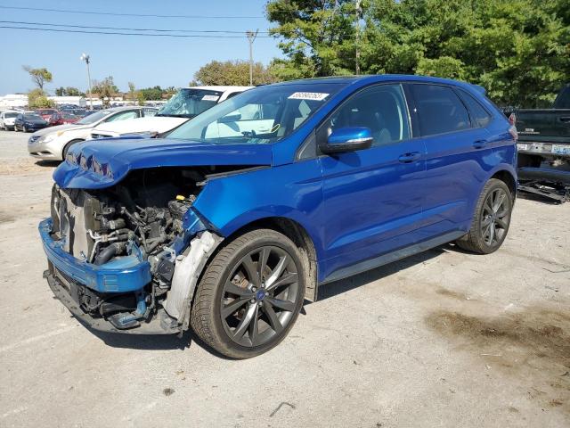 2FMPK4AP6JBC30987 - 2018 FORD EDGE SPORT BLUE photo 1