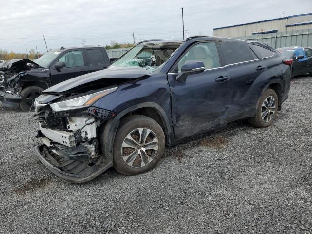 5TDGZRBH5NS567109 - 2022 TOYOTA HIGHLANDER XLE BLUE photo 1