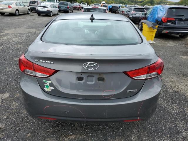 5NPDH4AE4CH126896 - 2012 HYUNDAI ELANTRA GLS GRAY photo 6