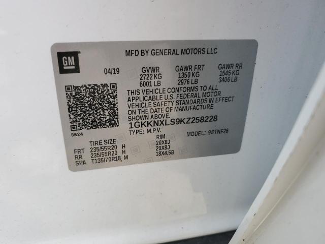 1GKKNXLS9KZ258228 - 2019 GMC ACADIA DENALI Ağ foto 14