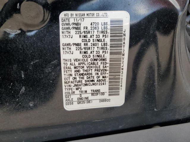 JN8AT2MV2JW312241 - 2018 NISSAN ROGUE S 黑色 照片 14