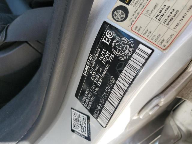 WDDHF8JB4CA584357 - 2012 MERCEDES-BENZ E 350 4MATIC SILVER photo 13