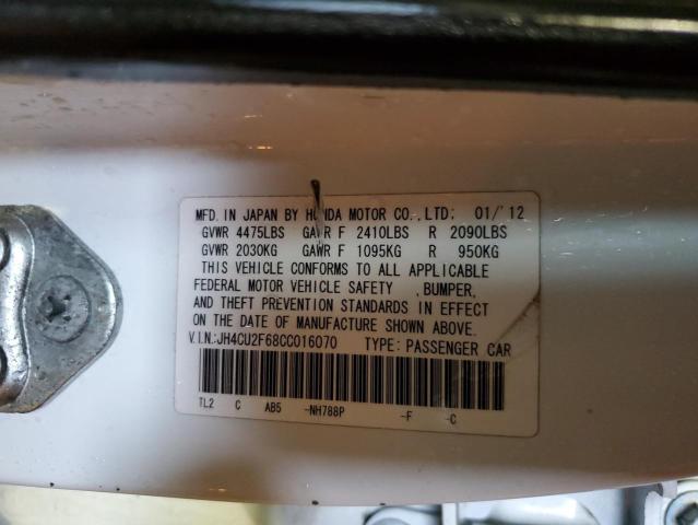 JH4CU2F68CC016070 - 2012 ACURA TSX TECH WHITE photo 13