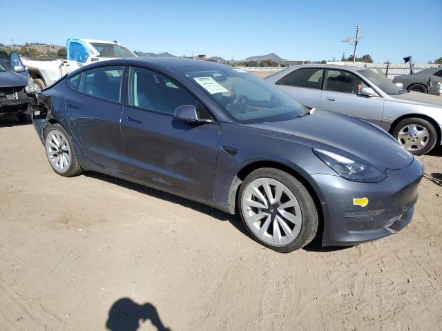 5YJ3E1EA4NF359754 - 2022 TESLA MODEL 3 GRAY photo 4