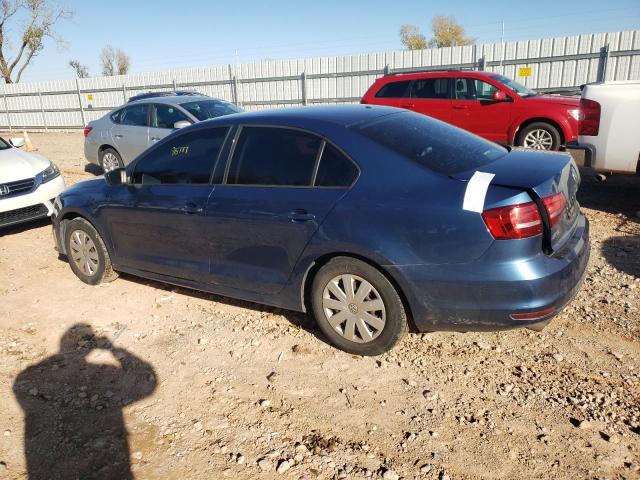 3VW2K7AJ4FM329578 - 2015 VOLKSWAGEN JETTA BASE 蓝色 照片 2