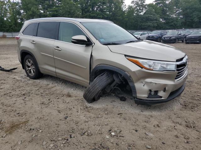 5TDJKRFH1FS223881 - 2015 TOYOTA HIGHLANDER XLE 奶油色 照片 4