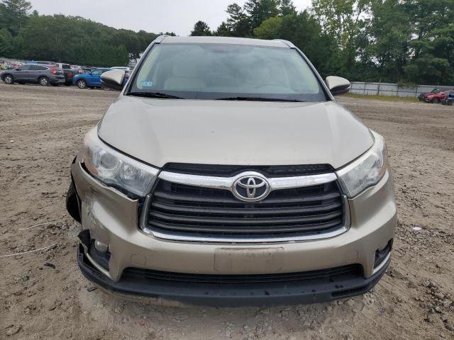 5TDJKRFH1FS223881 - 2015 TOYOTA HIGHLANDER XLE 奶油色 照片 5