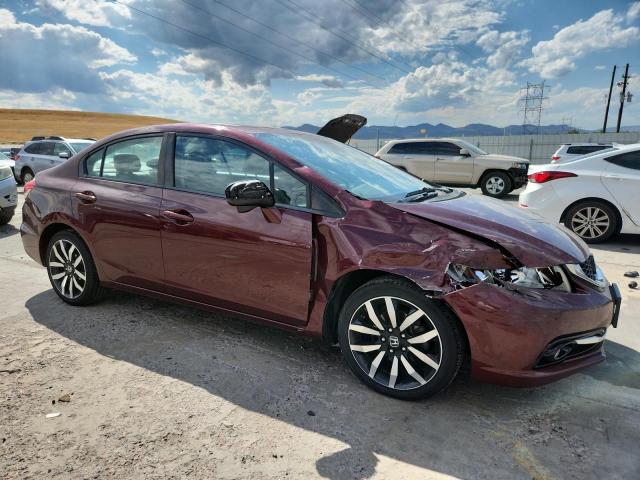 2HGFB2F9XFH549863 - 2015 HONDA CIVIC EXL 栗色 照片 4