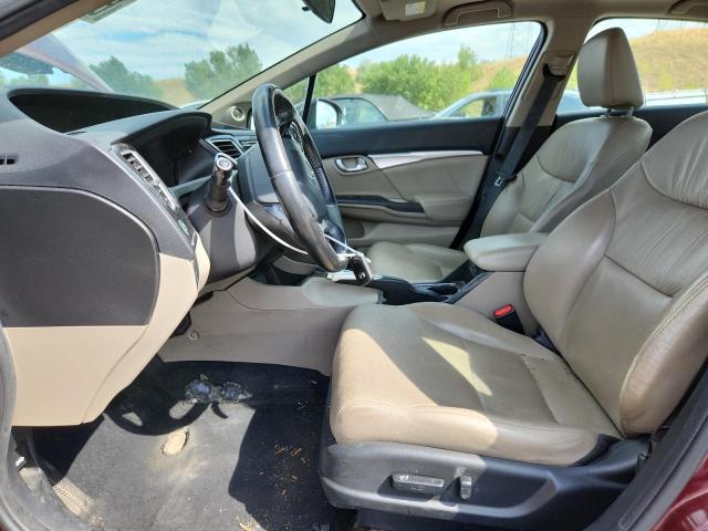2HGFB2F9XFH549863 - 2015 HONDA CIVIC EXL 栗色 照片 7