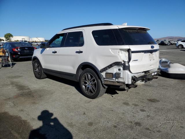 1FM5K8GT2GGA86102 - 2016 FORD EXPLORER SPORT WHITE photo 2