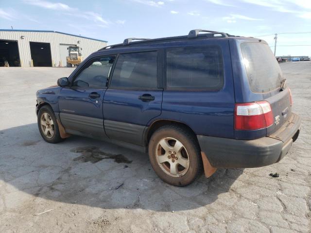 JF1SF63592H700255 - 2002 SUBARU FORESTER L BLUE photo 2