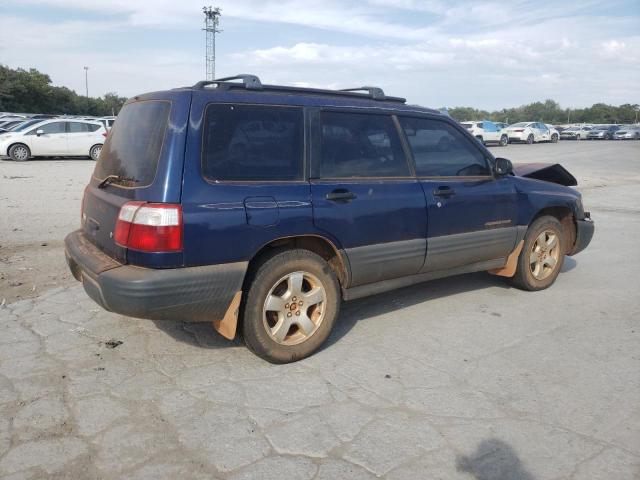 JF1SF63592H700255 - 2002 SUBARU FORESTER L BLUE photo 3