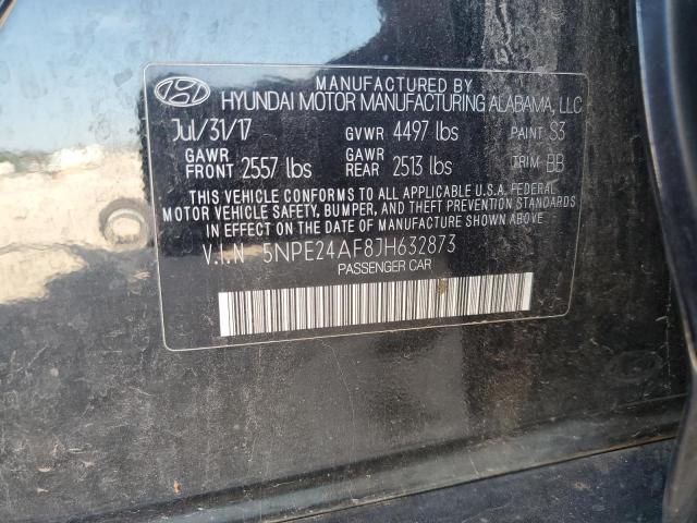 5NPE24AF8JH632873 - 2018 HYUNDAI SONATA SE Qara foto 12