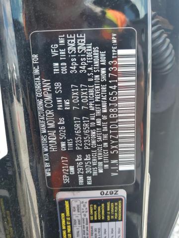 5XYZTDLB8JG541733 - 2018 HYUNDAI SANTA FE SPORT შავი ფოტო 14