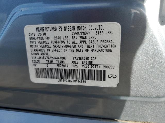 JN1EV7AR2JM444880 - 2018 INFINITI Q50 LUXE Մոխրագույն լուսանկար 23