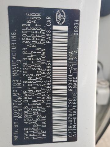 4T1BK1EB8EU089654 - 2014 TOYOTA AVALON BASE Beyaz fotoğraf 12