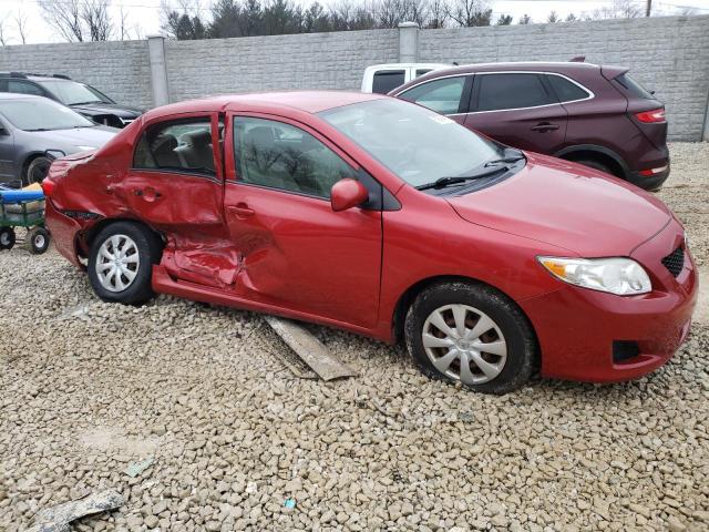 1NXBU40EX9Z160369 - 2009 TOYOTA COROLLA BASE RED photo 4