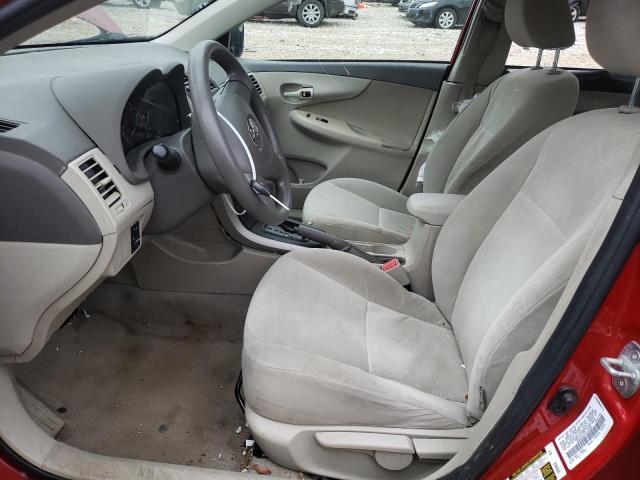 1NXBU40EX9Z160369 - 2009 TOYOTA COROLLA BASE RED photo 7