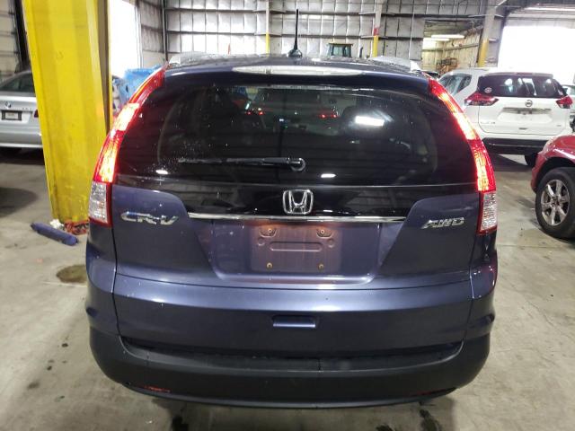 JHLRM4H73CC026361 - 2012 HONDA CR-V EXL BLUE photo 6