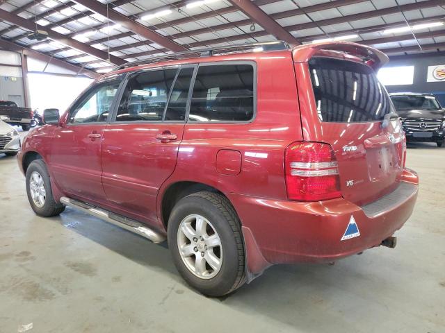 JTEHF21A110021036 - 2001 TOYOTA HIGHLANDER RED photo 2