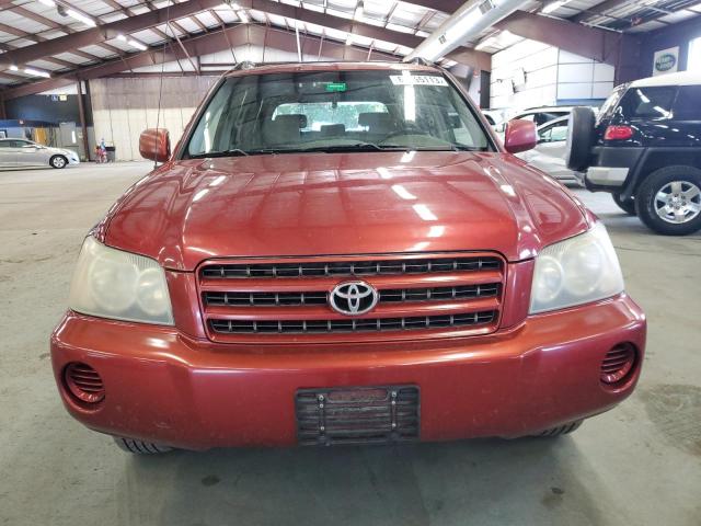 JTEHF21A110021036 - 2001 TOYOTA HIGHLANDER RED photo 5