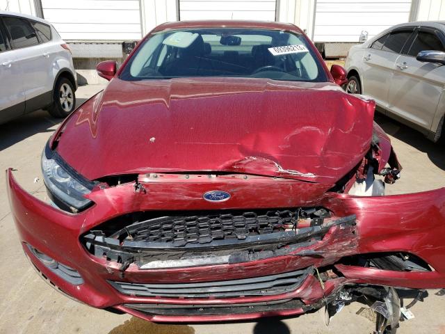 1FA6P0HD5G5128671 - 2016 FORD FUSION SE MAROON photo 5