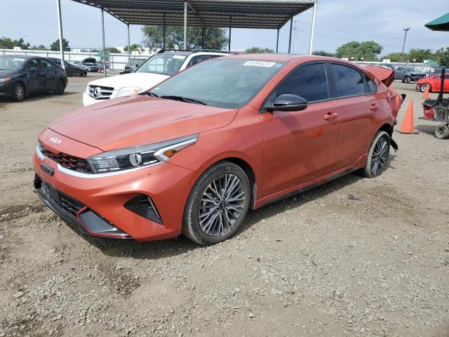 3KPF54AD3NE470980 - 2022 KIA FORTE GT LINE ORANGE photo 1