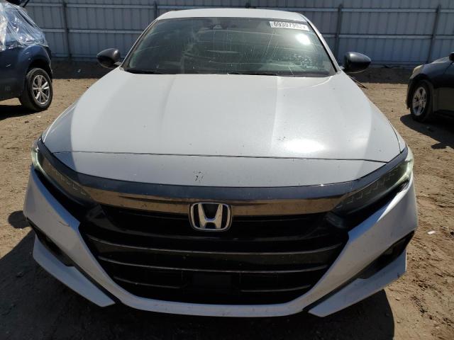 1HGCV1F30NA094146 - 2022 HONDA ACCORD SPORT WHITE photo 5