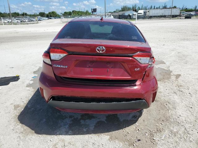 JTDEPMAE3NJ211066 - 2022 TOYOTA COROLLA LE 红色 照片 6