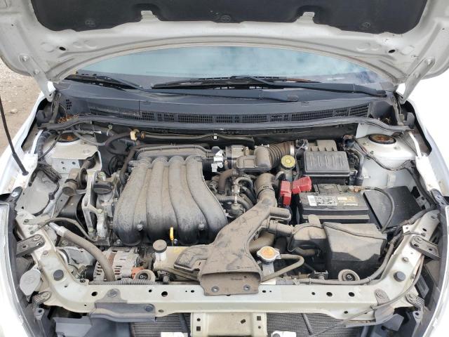 3N1BC1CP3CK807496 - 2012 NISSAN VERSA S WHITE photo 11