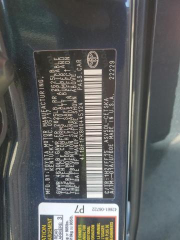 4T1BF1FK8HU445124 - 2017 TOYOTA CAMRY LE BLACK photo 12