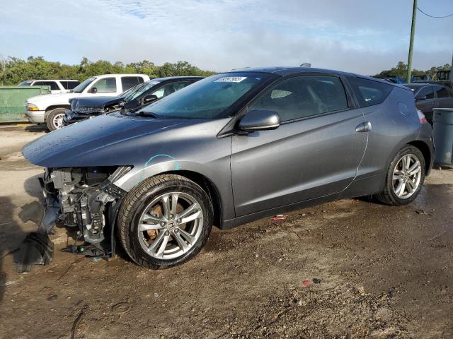 JHMZF1D63DS000934 - 2013 HONDA CR-Z EX GRAY photo 1