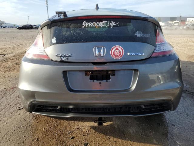 JHMZF1D63DS000934 - 2013 HONDA CR-Z EX GRAY photo 6