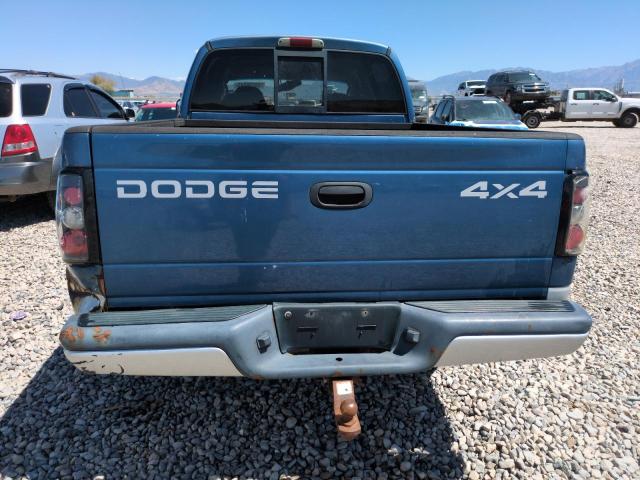 1B7HG48N12S553169 - 2002 DODGE DAKOTA QUAD SLT BLUE photo 6