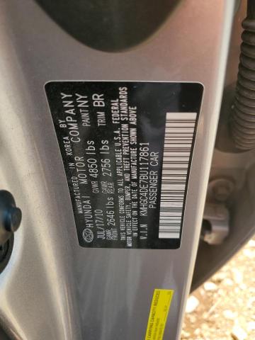 KMHGC4DE7BU117861 - 2011 HYUNDAI GENESIS 3.8L SILVER photo 12