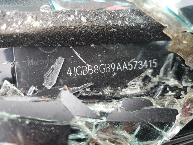 4JGBB8GB9AA573415 - 2010 MERCEDES-BENZ ML 350 4MATIC BLACK photo 12