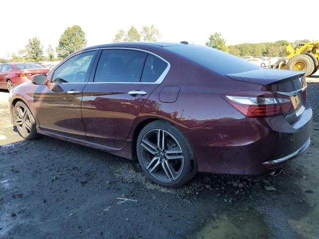 1HGCR3F93HA044026 - 2017 HONDA ACCORD TOURING BURGUNDY photo 2