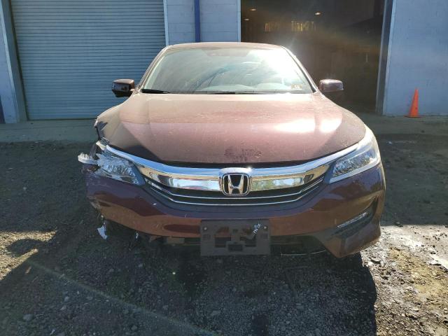 1HGCR3F93HA044026 - 2017 HONDA ACCORD TOURING BURGUNDY photo 5