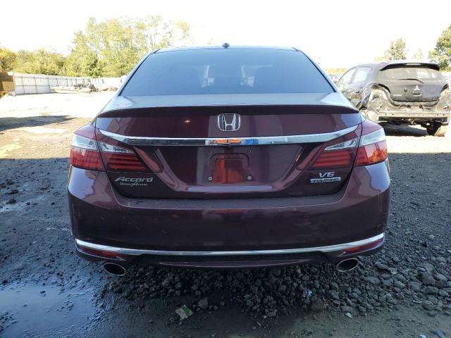 1HGCR3F93HA044026 - 2017 HONDA ACCORD TOURING BURGUNDY photo 6