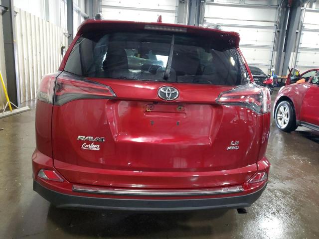 2T3BFREV3JW720437 - 2018 TOYOTA RAV4 LE RED photo 6
