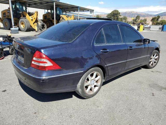 WDBRF54H97F886148 - 2007 MERCEDES-BENZ C 280 BLUE photo 3