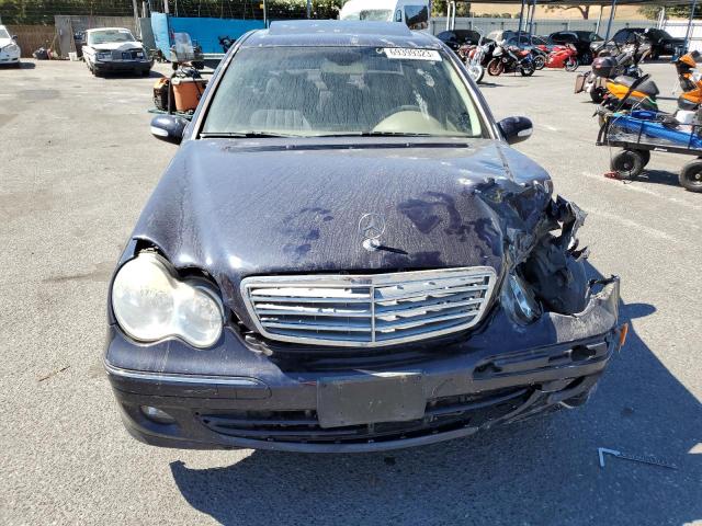 WDBRF54H97F886148 - 2007 MERCEDES-BENZ C 280 BLUE photo 5